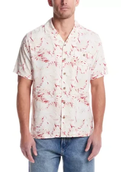 Men's Short Sleeve Rayon Camp Shirt