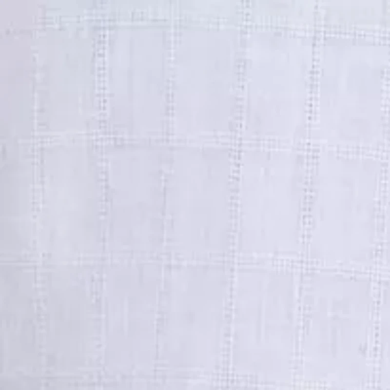 Men's Short Sleeve Linen Cotton Grid Dobby Shirt