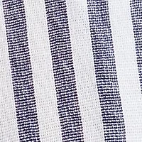 Men's Short Sleeve Cotton Linen Airtex Stripe Shirt