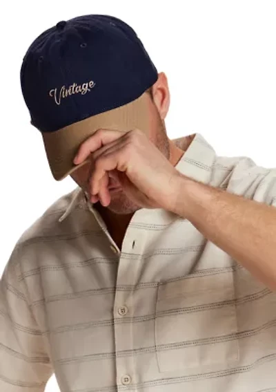 Script Canvas Two-Toned Hat