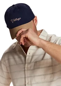 Script Canvas Two-Toned Hat