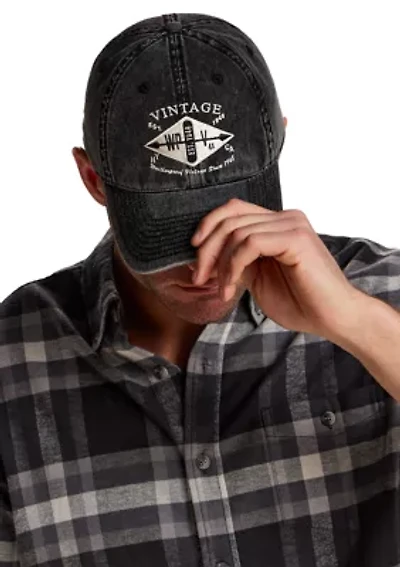 Vintage Embroidered Logo Hat