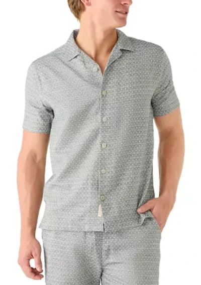 Men's Diamond Printed Collared Shirt