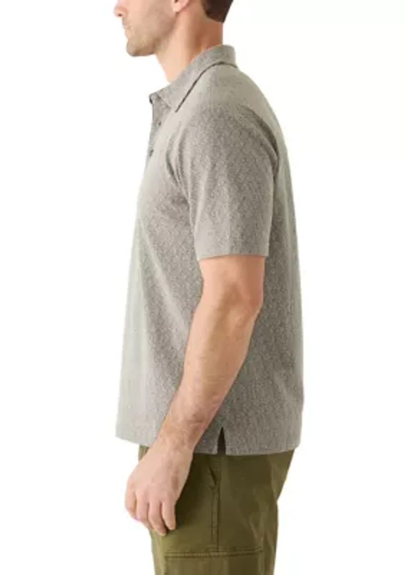 Men's Diamond Jacquard Polo Shirt