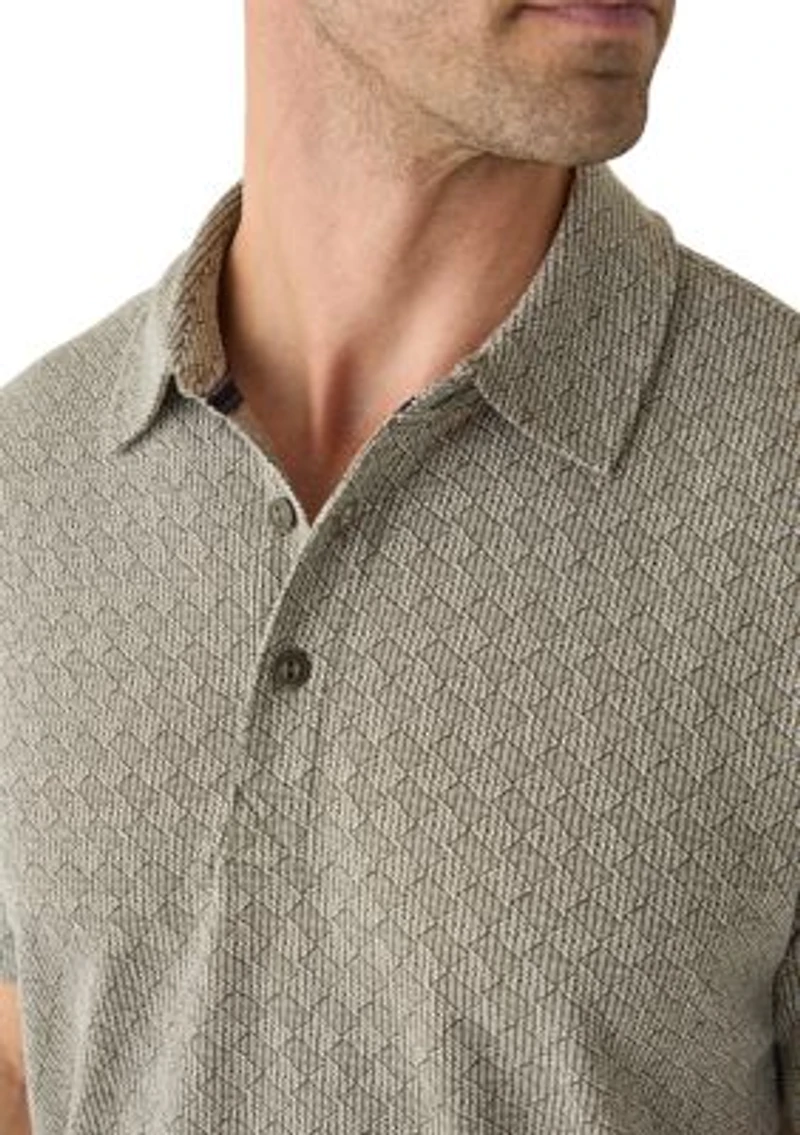Men's Diamond Jacquard Polo Shirt