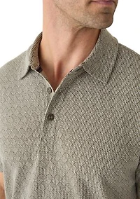 Men's Diamond Jacquard Polo Shirt