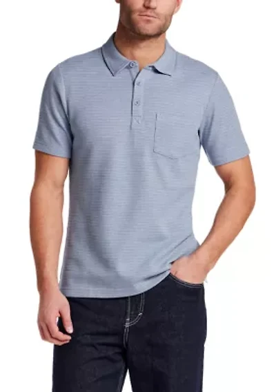 Men's Microstripe Polo Shirt