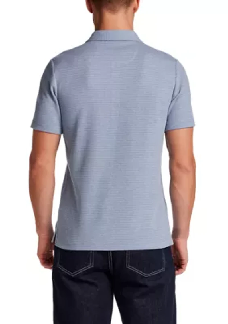 Men's Microstripe Polo Shirt