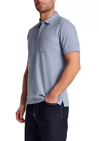 Men's Microstripe Polo Shirt