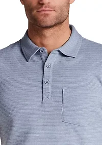 Men's Microstripe Polo Shirt