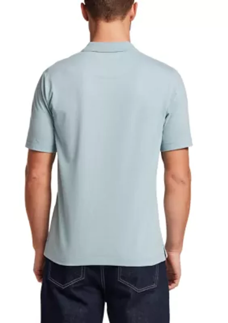 Men's Microstripe Polo Shirt