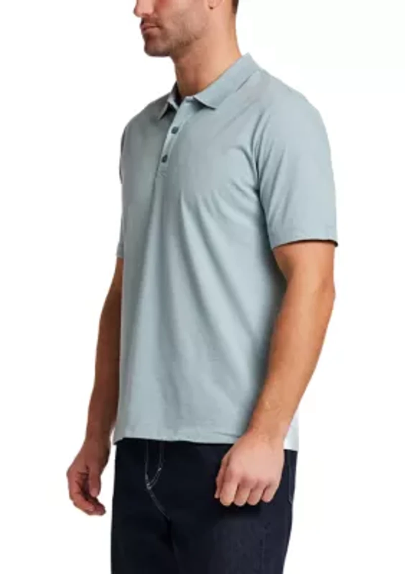 Men's Microstripe Polo Shirt