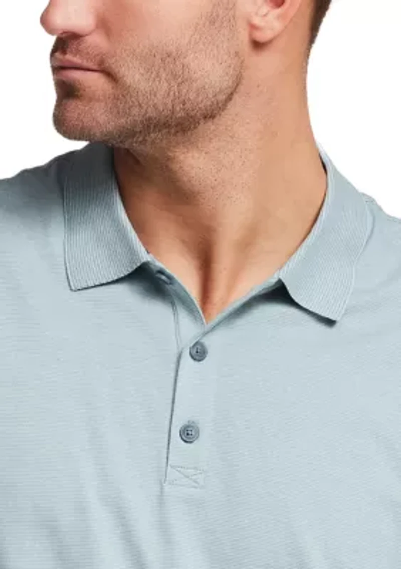 Men's Microstripe Polo Shirt