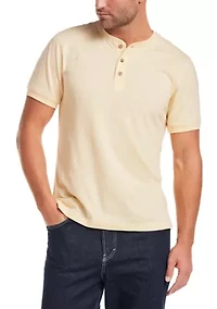 Men's Short Sleeve Jersey Henley Shirt