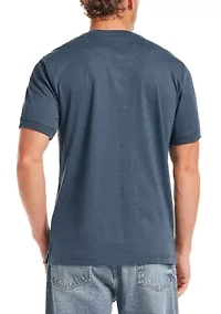 Men's Short Sleeve Jersey Henley Shirt