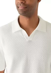 Men's Stonewash Johnny Collar Knit Shirt