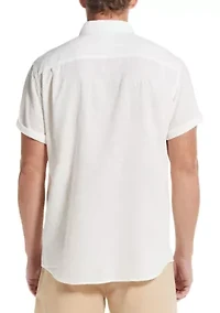 Men's Short Sleeve Solid Shirt