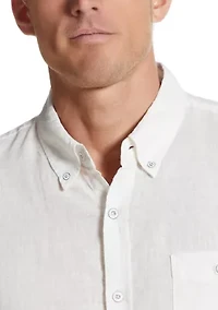 Men's Short Sleeve Solid Shirt