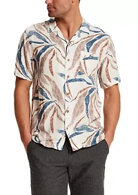 Men's Print Camp Collar Shirt