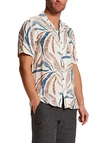 Men's Print Camp Collar Shirt