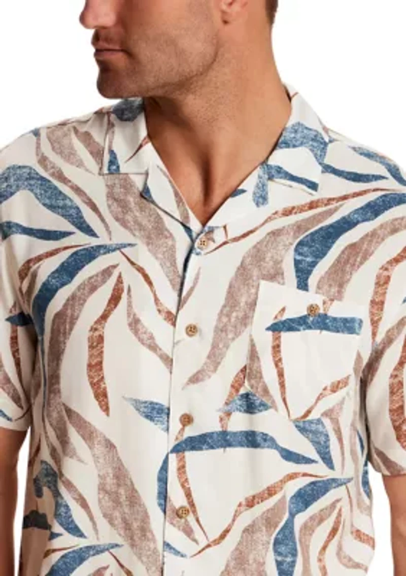 Men's Print Camp Collar Shirt