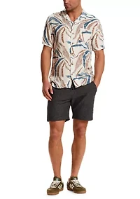 Men's Print Camp Collar Shirt