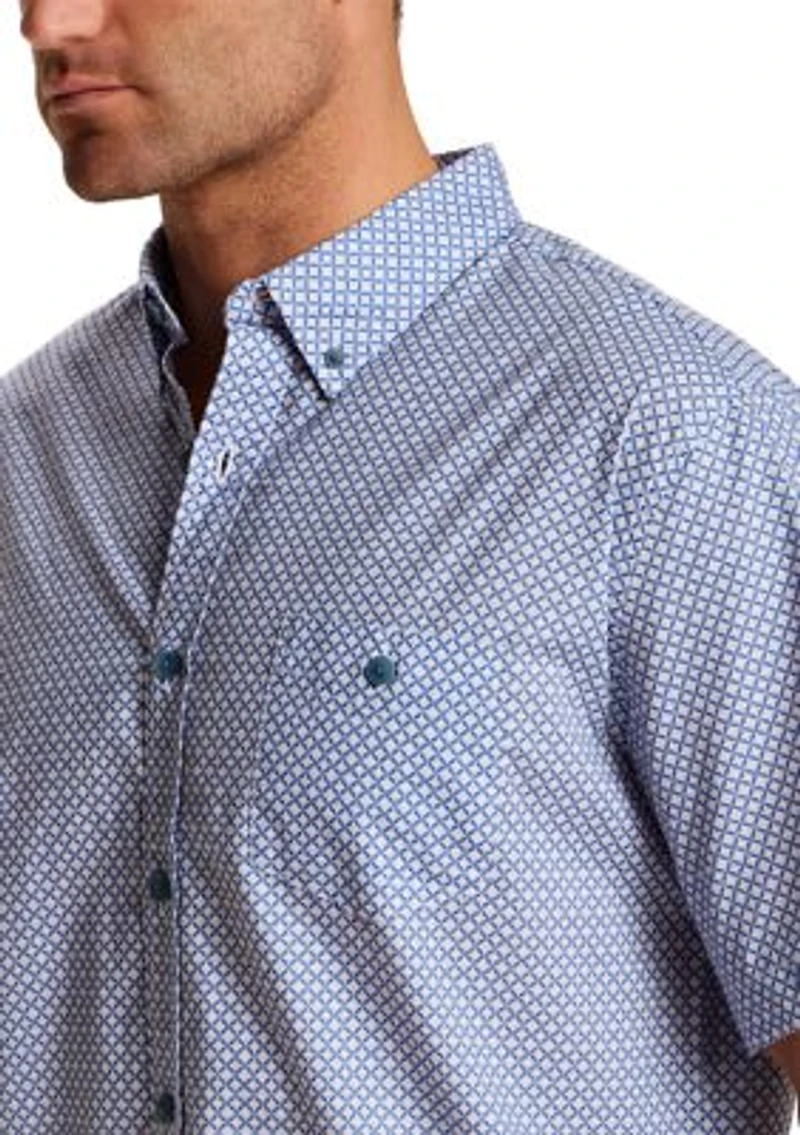 Men's Short Sleeve Cotton Poplin Shirt