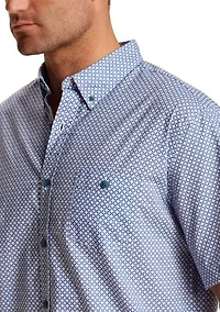 Men's Short Sleeve Cotton Poplin Shirt