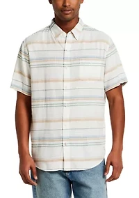 Men's Short Sleeve Striped Shirt