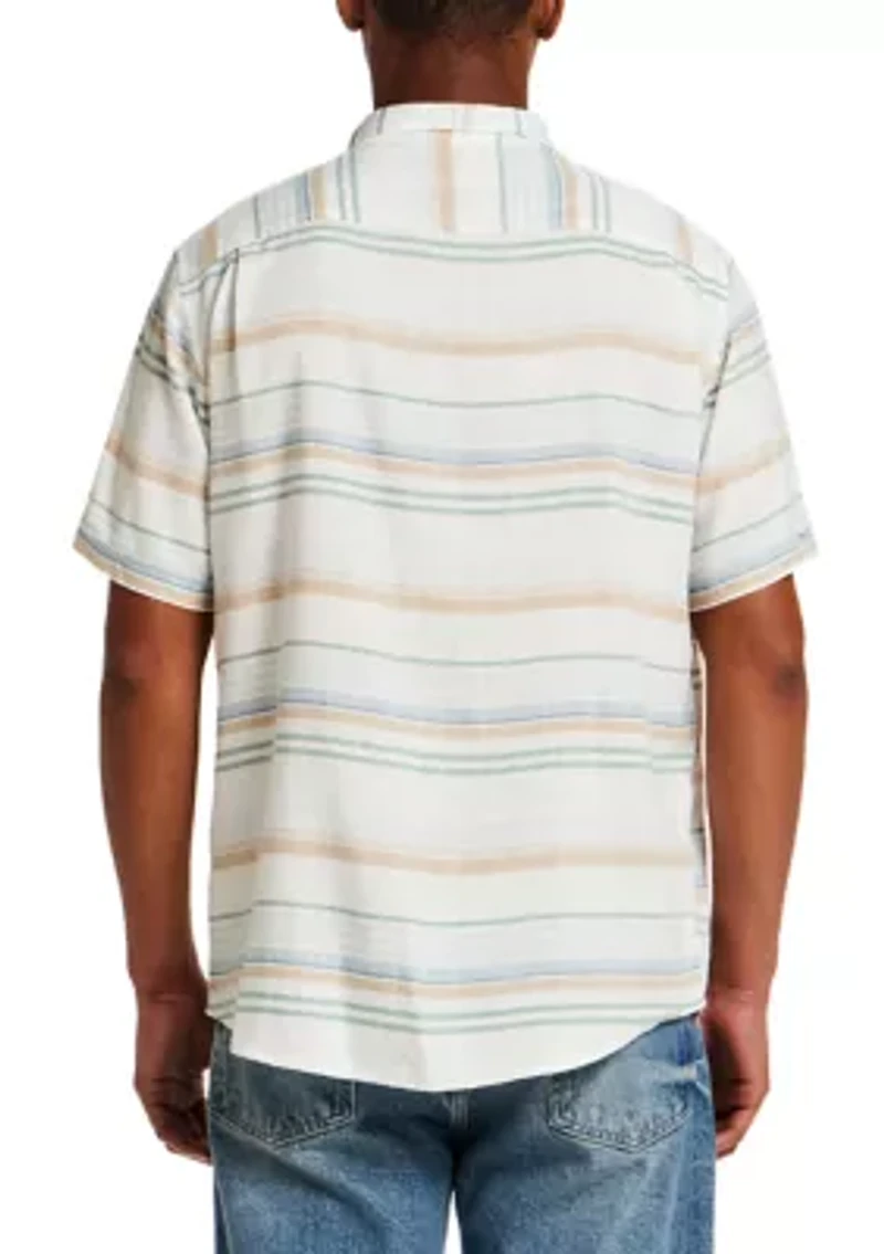 Men's Short Sleeve Striped Shirt