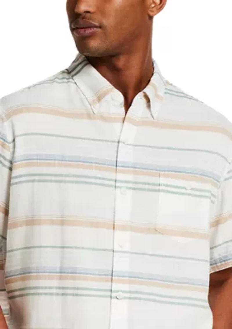 Men's Short Sleeve Striped Shirt