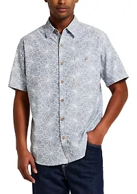 Men's Short Sleeve Floral Print Shirt