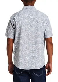 Men's Short Sleeve Floral Print Shirt