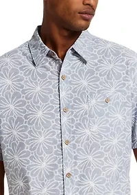 Men's Short Sleeve Floral Print Shirt