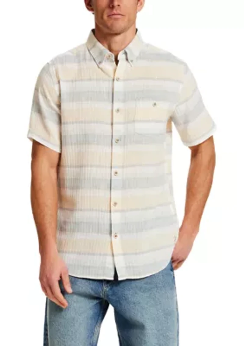 Men's Herringbone Striped Shirt
