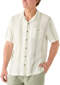 Men's Gauze Vertical Striped Shirt