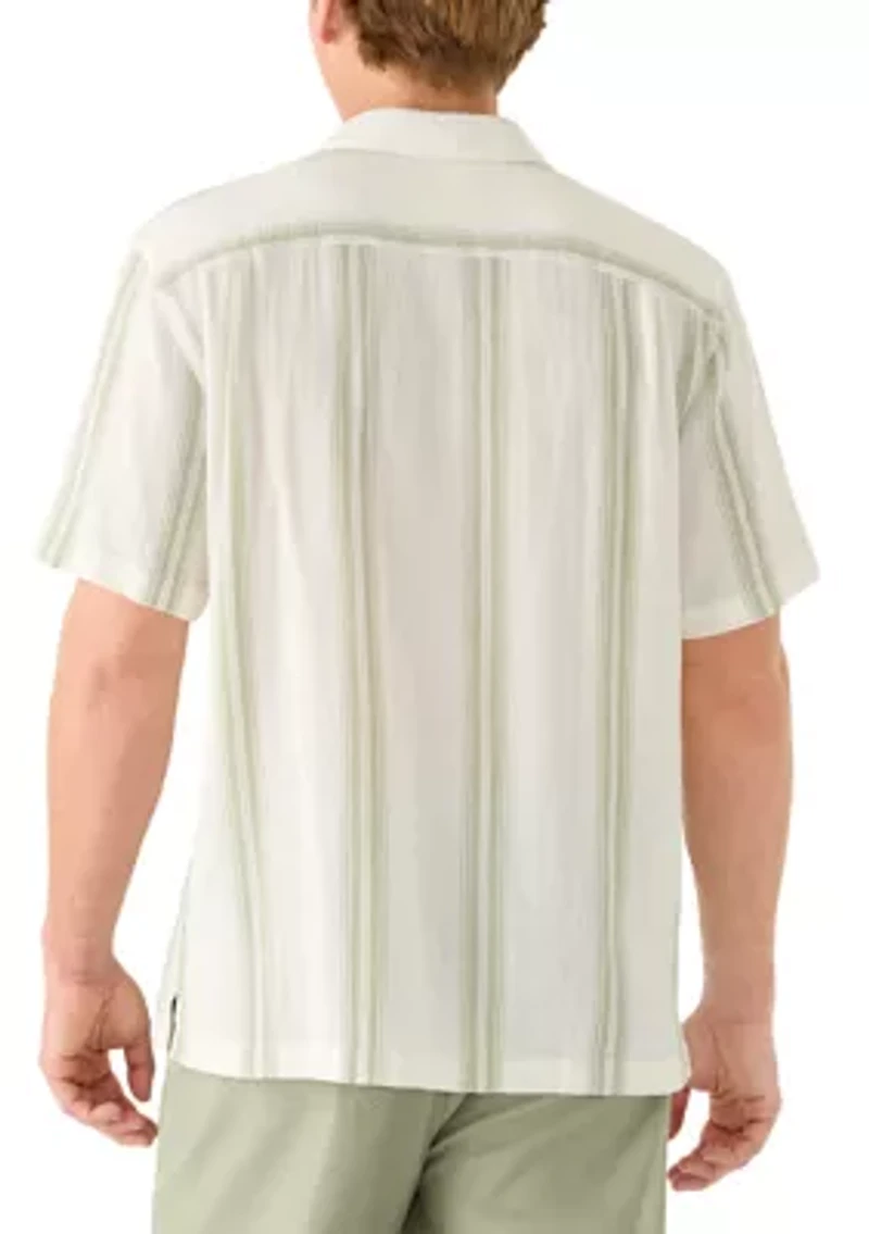 Men's Gauze Vertical Striped Shirt