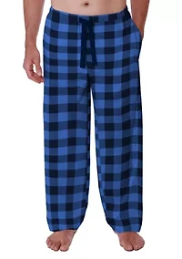 Big & Tall Check Printed Jersey Knit Pajama Pants