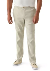 Big & Tall Beach Coast Linen Pants