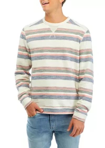 Big & Tall Grandview Stripe Crew Sweater