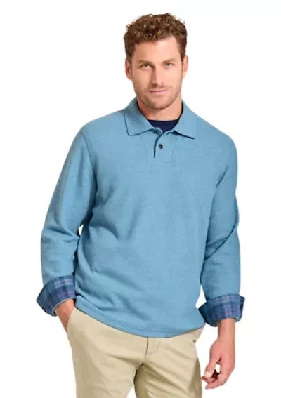 Big & Tall Las Arias Long Sleeve Polo Shirt