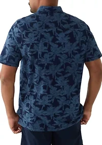 Big & Tall Palm Impressions Printed Polo Shirt