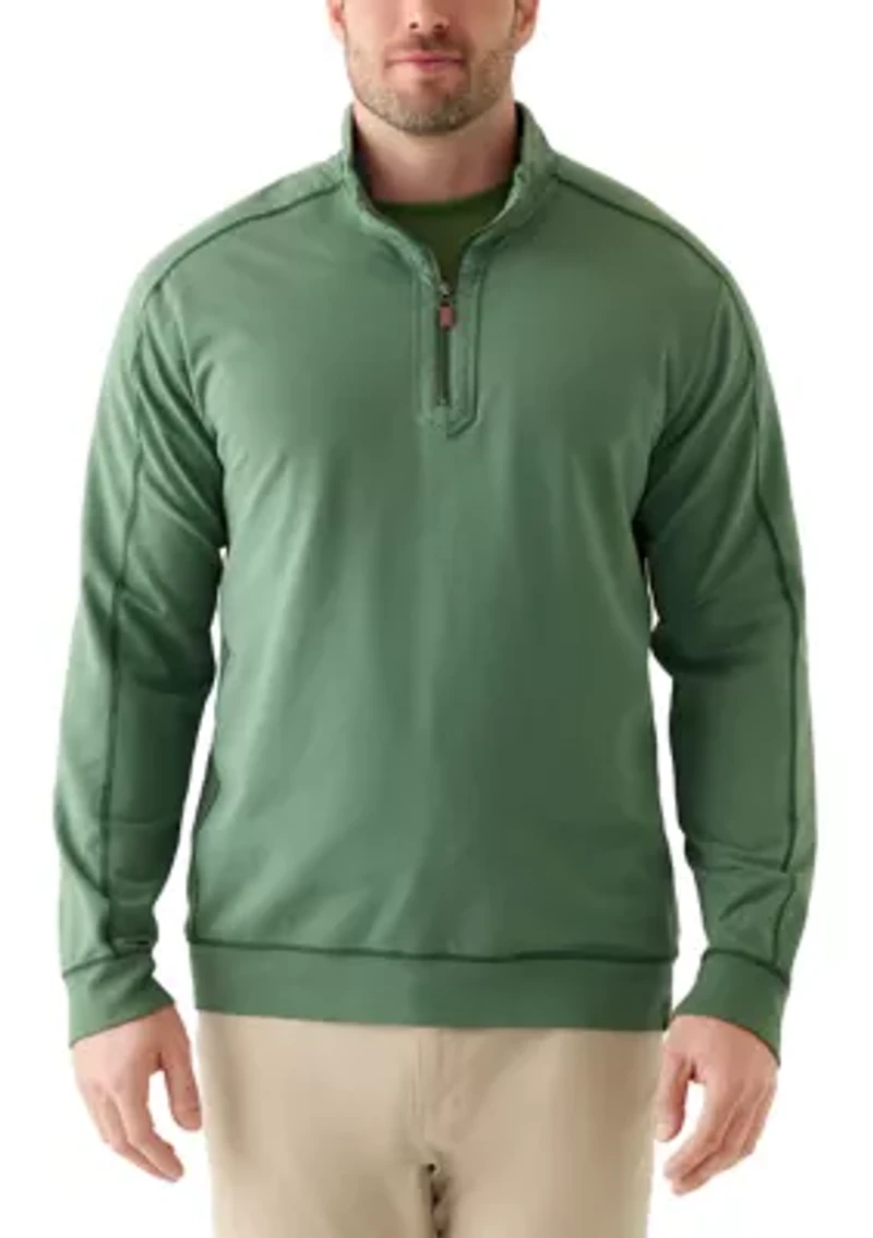 Big & Tall Ben and Terry Half-Zip