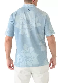 Big & Tall Short Sleeve Costa Wave Grande Polo Shirt