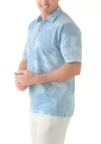 Big & Tall Short Sleeve Costa Wave Grande Polo Shirt