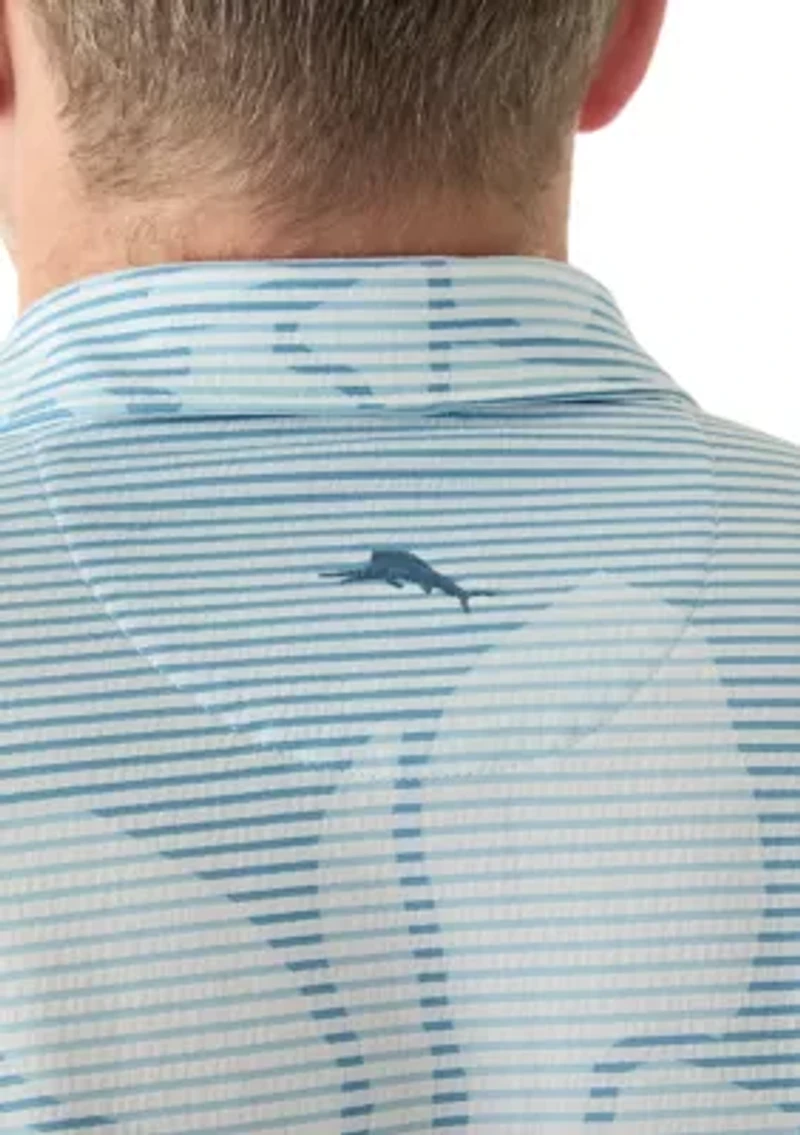 Big & Tall Short Sleeve Costa Wave Grande Polo Shirt