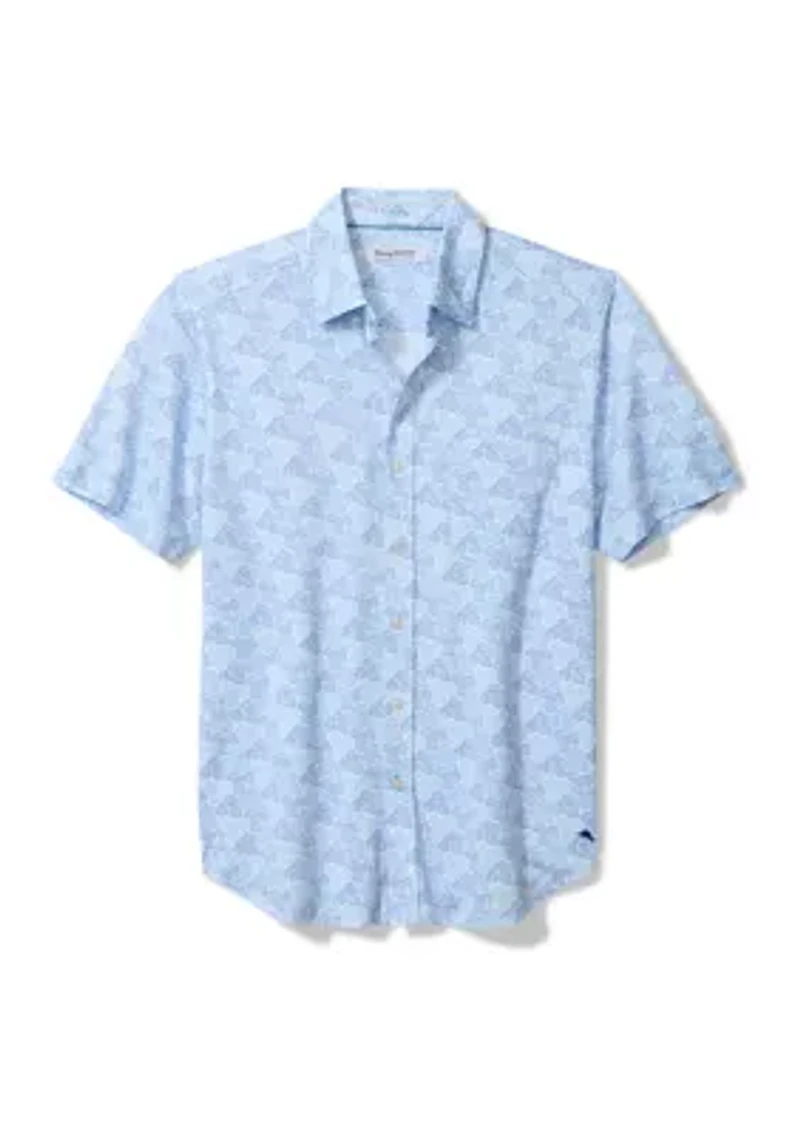 Big & Tall Printed Button Down Shirt