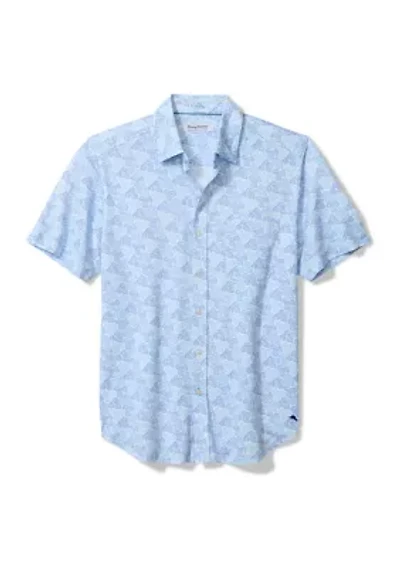Big & Tall Printed Button Down Shirt