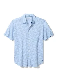 Big & Tall Printed Button Down Shirt