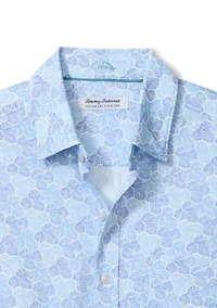 Big & Tall Printed Button Down Shirt